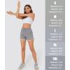 imageMAGCOMSEN Womens Athletic Shorts with Pockets Quick Dry Lightweight 35quot Running Gym Workout Shorts Hiking SportLight Grey