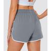 imageMAGCOMSEN Womens Athletic Shorts with Pockets Quick Dry Lightweight 35quot Running Gym Workout Shorts Hiking SportLight Grey