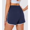 imageMAGCOMSEN Womens Athletic Shorts with Pockets Quick Dry Lightweight 35quot Running Gym Workout Shorts Hiking SportNavy