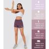 imageMAGCOMSEN Womens Athletic Shorts with Pockets Quick Dry Lightweight 35quot Running Gym Workout Shorts Hiking SportPurple Red