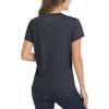 imageMAGCOMSEN Womens Short Sleeve Quick Dry TShirt Cool Wicking Moisture Workout Athletic Hiking Running Yoga Gym 2 Pack2 Packblack black