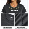 imageMAGCOMSEN Womens Short Sleeve Quick Dry TShirt Cool Wicking Moisture Workout Athletic Hiking Running Yoga Gym 2 Pack2 Packblack black