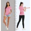 imageMAGCOMSEN Womens Short Sleeve Quick Dry TShirt Cool Wicking Moisture Workout Athletic Hiking Running Yoga Gym 2 Pack2 Packdark Grey pink