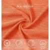 imageMAGCOMSEN Womens Short Sleeve Quick Dry TShirt Cool Wicking Moisture Workout Athletic Hiking Running Yoga Gym 2 Pack2 Packlight Grey orange
