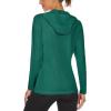 imageMAGCOMSEN Womens Sun Hoodie UPF 50 Long Sleeve Shirts for Hiking Fishing Athletic Lightweight UV HoodieEmerald Green