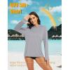 imageMAGCOMSEN Womens Sun Hoodie UPF 50 Long Sleeve Shirts for Hiking Fishing Athletic Lightweight UV HoodieLight Grey