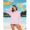 imageMAGCOMSEN Womens Sun Hoodie UPF 50 Long Sleeve Shirts for Hiking Fishing Athletic Lightweight UV HoodieLight Pink