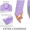 imageMAGCOMSEN Womens Sun Hoodie UPF 50 Long Sleeve Shirts for Hiking Fishing Athletic Lightweight UV HoodieLight Purple