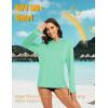 imageMAGCOMSEN Womens Sun Hoodie UPF 50 Long Sleeve Shirts for Hiking Fishing Athletic Lightweight UV HoodieMint Green