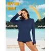 imageMAGCOMSEN Womens Sun Hoodie UPF 50 Long Sleeve Shirts for Hiking Fishing Athletic Lightweight UV HoodieNavy