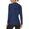 imageMAGCOMSEN Womens Sun Hoodie UPF 50 Long Sleeve Shirts for Hiking Fishing Athletic Lightweight UV HoodieNavy