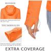 imageMAGCOMSEN Womens Sun Hoodie UPF 50 Long Sleeve Shirts for Hiking Fishing Athletic Lightweight UV HoodieOrange