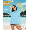 imageMAGCOMSEN Womens Sun Hoodie UPF 50 Long Sleeve Shirts for Hiking Fishing Athletic Lightweight UV HoodiePale Blue