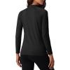 imageMAGCOMSEN Womens Thermal Shirts Mock Turtleneck Fleece Lined Long Sleeve Workout Tops Underwear Base Layer RunningBlack