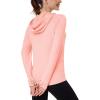 imageMAGCOMSEN Womens UPF 80 Sun Protection Hoodie Shirt Long Sleeve Outdoor Hiking Fishing Rash Guard with PocketLightpink