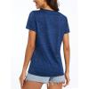 imageMAGCOMSEN Womens V Neck Workout Shirts Short Sleeve Moisture Wicking Yoga TShirts Quick Dry Athletic TopsRoyal Blue