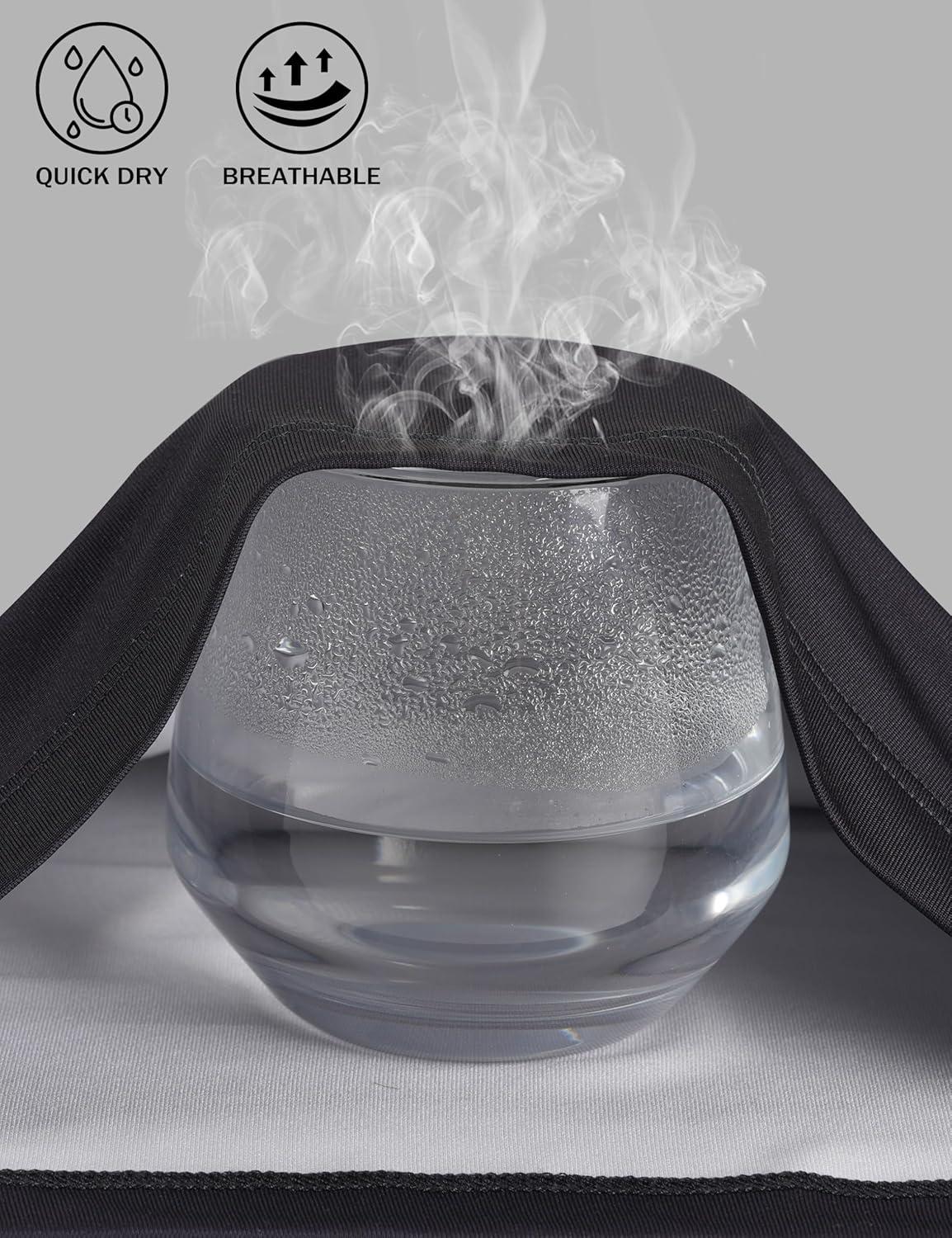 imageMAGCOMSEN Mens Muscle Tank Tops UPF80 Workout Tank Sleeveless Quick Dry Bodybuilding ShirtsGrey Black