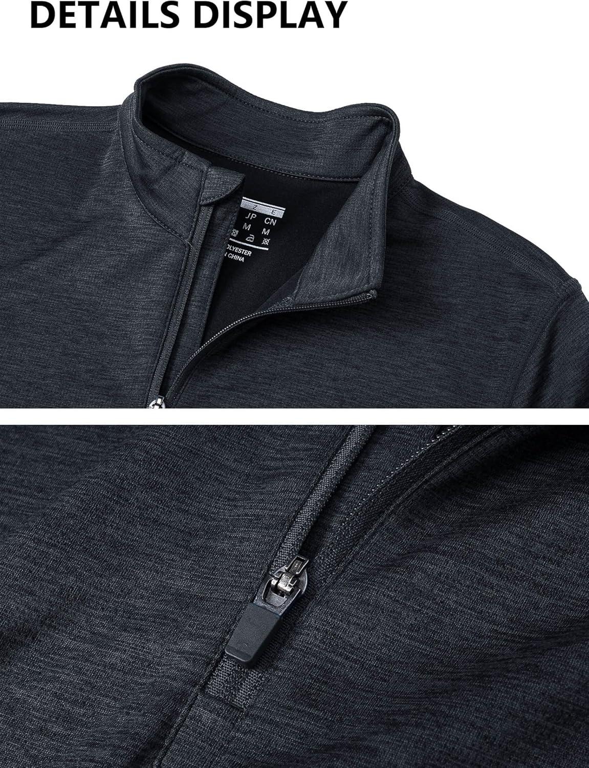 imageMAGCOMSEN Sun Long Protection Sleeve Zip Shirts Women Workout Pullover DryBlack