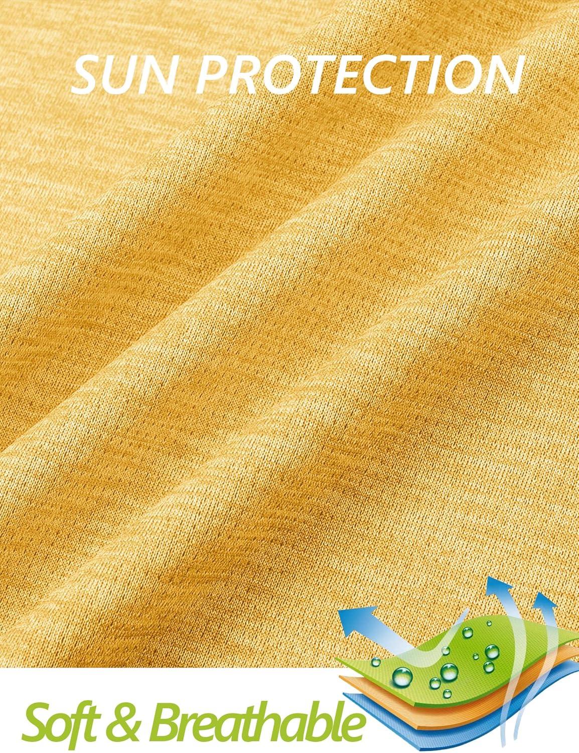 imageMAGCOMSEN Sun Long Protection Sleeve Zip Shirts Women Workout Pullover DryGinger