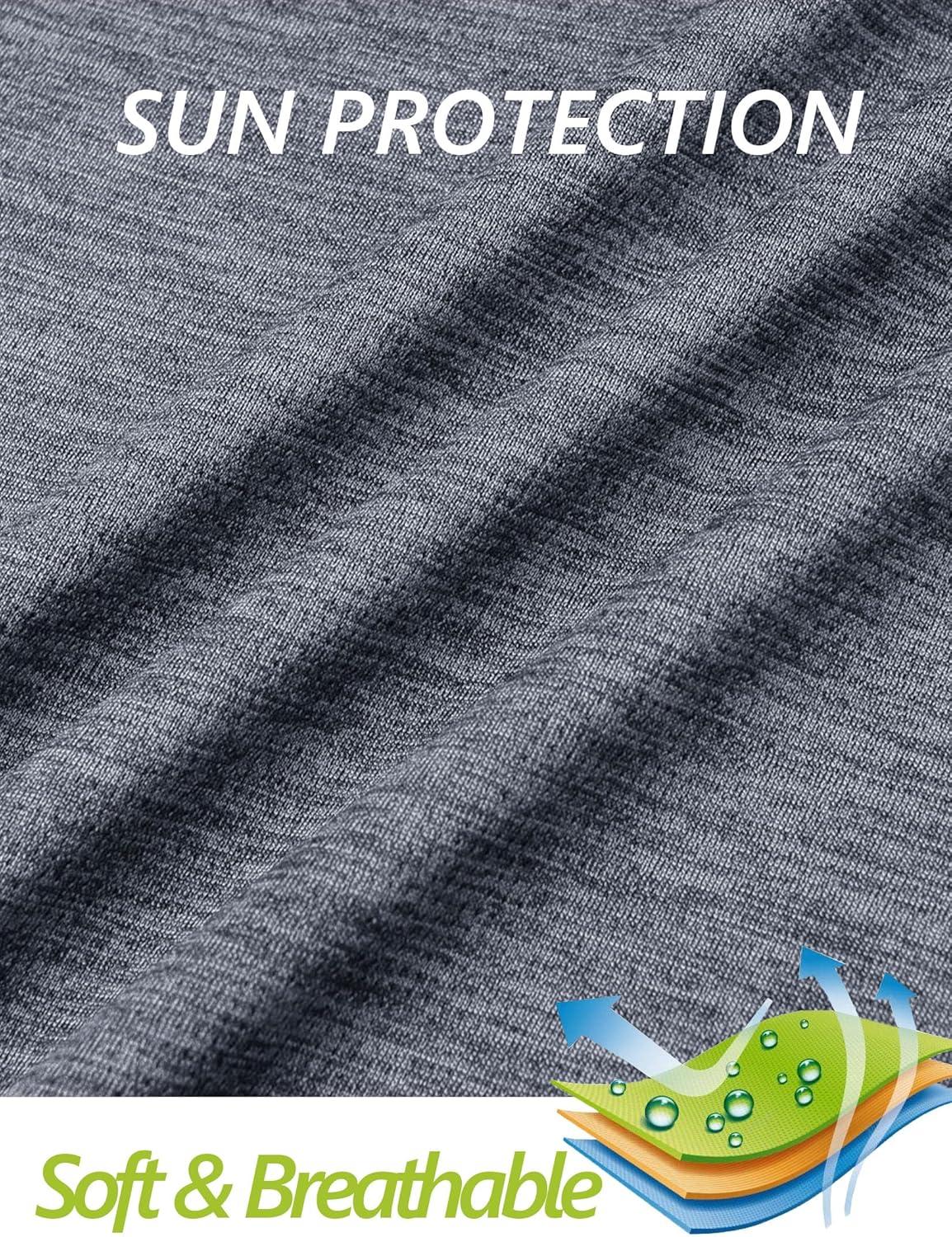 imageMAGCOMSEN Womens Long Sleeve Shirts 14 Zip Pullover UPF 50 Quick Dry Workout Tops Running Athletic Hiking ShirtsDark Grey