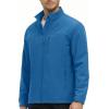 imageMAGCOMSEN Mens Lightweight Softshell Jacket Fleece Lined Tactical Waterproof Windbreaker Rain Jacket for Outdoor HikingBlue Green