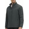 imageMAGCOMSEN Mens Lightweight Softshell Jacket Fleece Lined Tactical Waterproof Windbreaker Rain Jacket for Outdoor HikingDark Grey