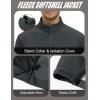 imageMAGCOMSEN Mens Lightweight Softshell Jacket Fleece Lined Tactical Waterproof Windbreaker Rain Jacket for Outdoor HikingDark Grey