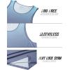 imageMAGCOMSEN Mens Muscle Tank Tops UPF80 Workout Tank Sleeveless Quick Dry Bodybuilding ShirtsBlue Purple