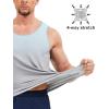 imageMAGCOMSEN Mens Muscle Tank Tops UPF80 Workout Tank Sleeveless Quick Dry Bodybuilding ShirtsGrey Blue
