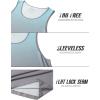 imageMAGCOMSEN Mens Muscle Tank Tops UPF80 Workout Tank Sleeveless Quick Dry Bodybuilding ShirtsGrey Blue