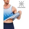 imageMAGCOMSEN Mens Muscle Tank Tops UPF80 Workout Tank Sleeveless Quick Dry Bodybuilding ShirtsWhite Blue