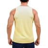 imageMAGCOMSEN Mens Muscle Tank Tops UPF80 Workout Tank Sleeveless Quick Dry Bodybuilding ShirtsYellow White