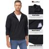 imageMAGCOMSEN Mens Track Jackets Lightweight FullZip Casual Coat Workout Running Athletic Active Jacket With PocketsBlack