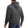 imageMAGCOMSEN Mens Zip Up Hoodie Sherpa Lined Hooded Sweatshirt Winter Heavyweight Hoodies Warm Thick Fleece JacketDark Gray
