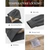 imageMAGCOMSEN Mens Zip Up Hoodie Sherpa Lined Hooded Sweatshirt Winter Heavyweight Hoodies Warm Thick Fleece JacketDark Gray