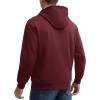 imageMAGCOMSEN Mens Zip Up Hoodie Sherpa Lined Hooded Sweatshirt Winter Heavyweight Hoodies Warm Thick Fleece JacketWine Red
