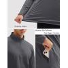 imageMAGCOMSEN Quarter Zip Pullover Men 14 Zip Golf Jacket Fleece Lined Water Resistant Sweatshirt 2 Zipper Pockets WinterDarkgrey