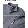 imageMAGCOMSEN Womens Long Sleeve Shirts 14 Zip Pullover UPF 50 Quick Dry Workout Tops Running Athletic Hiking ShirtsDark Grey
