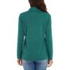 imageMAGCOMSEN Womens Long Sleeve Shirts 14 Zip Pullover UPF 50 Quick Dry Workout Tops Running Athletic Hiking ShirtsJade Green