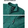 imageMAGCOMSEN Womens Long Sleeve Shirts 14 Zip Pullover UPF 50 Quick Dry Workout Tops Running Athletic Hiking ShirtsJade Green