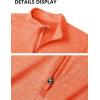 imageMAGCOMSEN Womens Long Sleeve Shirts 14 Zip Pullover UPF 50 Quick Dry Workout Tops Running Athletic Hiking ShirtsOrange