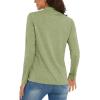 imageMAGCOMSEN Womens Long Sleeve Shirts 14 Zip Pullover UPF 50 Quick Dry Workout Tops Running Athletic Hiking ShirtsWheat Green