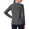 imageMAGCOMSEN Womens Long Sleeve Shirts UPF 50 Sun Protection Quick Dry Athletic Running Workout Tops Rash GuardDark Grey