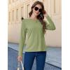 imageMAGCOMSEN Womens Long Sleeve Shirts UPF 50 Sun Protection Quick Dry Athletic Running Workout Tops Rash GuardGreen
