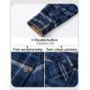 imageMAGCOMSEN Mens Flannel Shirts Long Sleeve Plaid Shirt Button Up Casual Shirts Lightweight Shirt Jacket with 2 PocketsBlue Grey