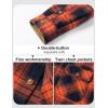 imageMAGCOMSEN Mens Flannel Shirts Long Sleeve Plaid Shirt Button Up Casual Shirts Lightweight Shirt Jacket with 2 PocketsOrange