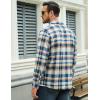 imageMAGCOMSEN Mens Flannel Shirts Long Sleeve Plaid Shirt Button Up Casual Shirts Lightweight Shirt Jacket with 2 PocketsYellow