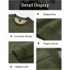imageMAGCOMSEN Mens Sweatshirts Sherpa Lined Heavyweight Fleece Pullover Warm Crewneck Winter SweatshirtArmy Green