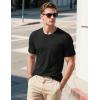 imageMAGCOMSEN Mens Pocket Tee Shirts UPF 80 Sun Protection Shirts Lightweight Moisture Wicking Crewneck Casual Summer TeesBlack