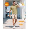 imageMAGCOMSEN Mens Pocket Tee Shirts UPF 80 Sun Protection Shirts Lightweight Moisture Wicking Crewneck Casual Summer TeesKhaki